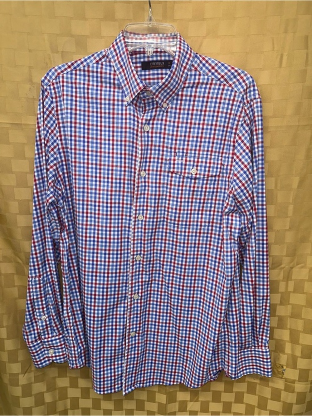 Daniel Cremieux Red and Blue Checked Button-Down Shirt
